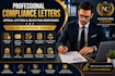 write compliance letters appeal letters and rejection responses