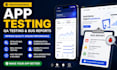 app testing QA testing and website usability testing with real testers