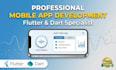 build  professional  mobile app using flutter and dart