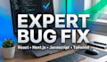 fix react, nextjs, and javascript bugs or errors in 24 hours