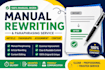 rewrite and paraphrase your content manually