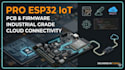 develop iot firmware and pcb prototypes using esp32, stm32, or arduino