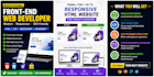 convert figma to html, xd to html, psd to html bootstrap responsive tailwind CSS