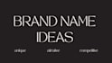 create unique business names for your brand
