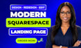 squarespace landing page squarespace website design squarespace website redesign