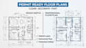 adu floor plan design for permit submittal