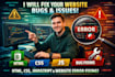 fix html, css, javascript, website bugs and issues