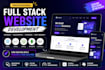 create build full stack dynamic website as react nextjs nodejs developer design