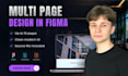 design a modern multipage website UI UX in figma