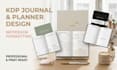design and format journals planners and notebooks for KDP