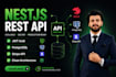 develop secure nestjs rest API with postgresql and jwt auth