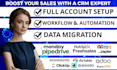 do data migration to salesforce monday hubspot  zoho pipedrive freshsales ghl