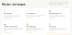 create a simple one page business card website in HTML