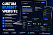 build a custom website with admin dashboard