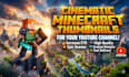 design cinematic minecraft thumbnails minecraft thumbnail for youtube minecraft