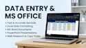 do data entry, copy paste, typing, pdf conversion, ms office work