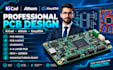 design professional pcb, schematic and circuit board using kicad, altium, easeda