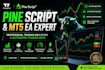 create pinescript indicator strategy and mt5 expert advisor