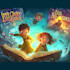 design bedtime children book cover illustration
