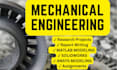 mechanical engineering reports, labs, engineering projects, and problems