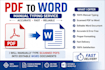 manually type scanned images into editable word