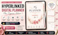 design hyperlinked planner, etsy digital planner, printable planner