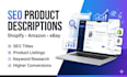 write seo product description for shopify amazon and ebay