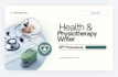write professional physiotherapy and health articles