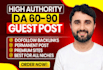 build premium backlinks vis high da guest post