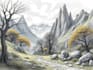 design amazing fantasy landscape