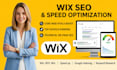 do wix seo and google top ranking speed optimization