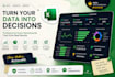 create advanced excel dashboard with data visualization and insights