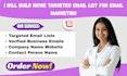build niche targeted email list for email marketing list lead generation