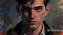draw a stylized portrait, disco elysium art
