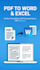 convert PDF to word or excel with perfect formatting