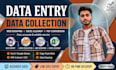 do fast and accurate data entry, data collection, scraping, and excel cleanup