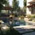 design frontyard, backyard, pool, patio as a landscape architect