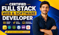 do custom ai website development as full stack developer, front end developer