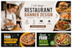 design  restaurant banner, menu