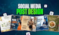 design social media post instagram post facebook post carousel design