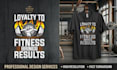create motivational gym t shirt typography designs