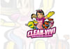 design fresh wash clean superhero logo