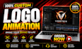 create modern custom logo animation for your brand