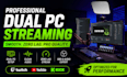 setup dual PC obs streaming for smooth zero lag streams