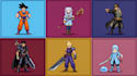 create 2d pixel art sprite sheet character animation for game sprites