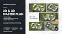 do 2d 3d master plan, site plan and professional landscape design