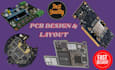 design esp32 pcb, schematic, iot circuit and gerber files