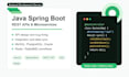 develop java spring boot rest apis and microservices