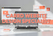 design carrd website, carrd landing page design and carrd website redesign