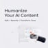 edit, rewrite, and humanize ai content